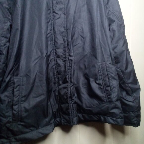 Attention Coat Jacket XL Women Hood Pockets Zipper Snap Black - Picture 9 of 14